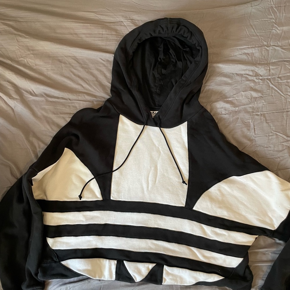 Adidas crop top hoodie